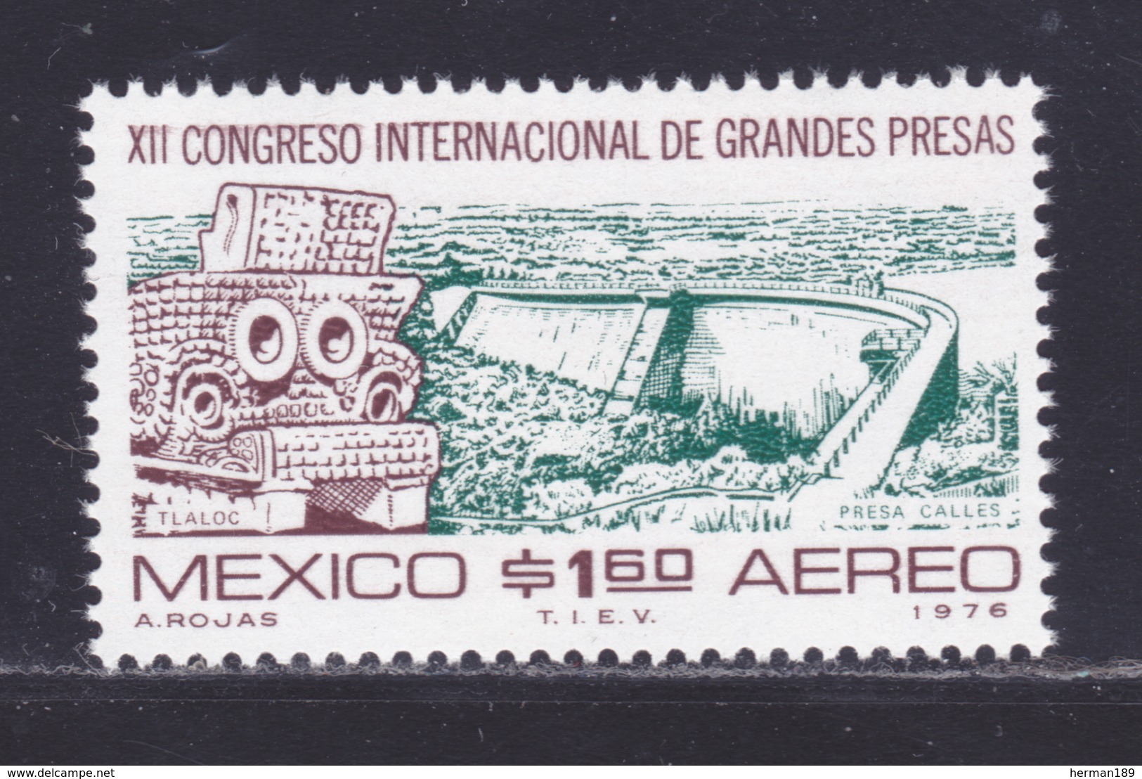 MEXIQUE AERIENS N°  407 ** MNH Neuf Sans Charnière, TB (D8166) Barrage - 1976 - Mexiko