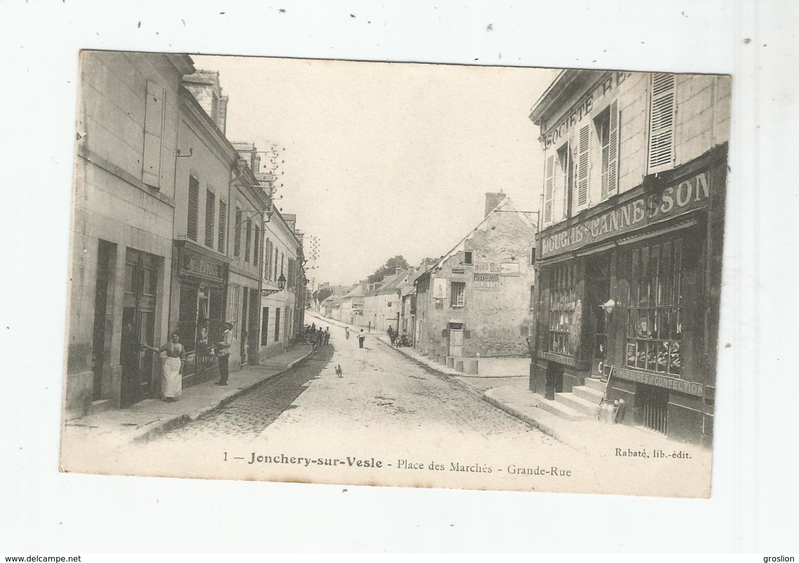 JONCHERY SUR VESLE (MARNE) 1 PLACE DES MARCHES GRANDE RUE  1917 - Jonchery-sur-Vesle