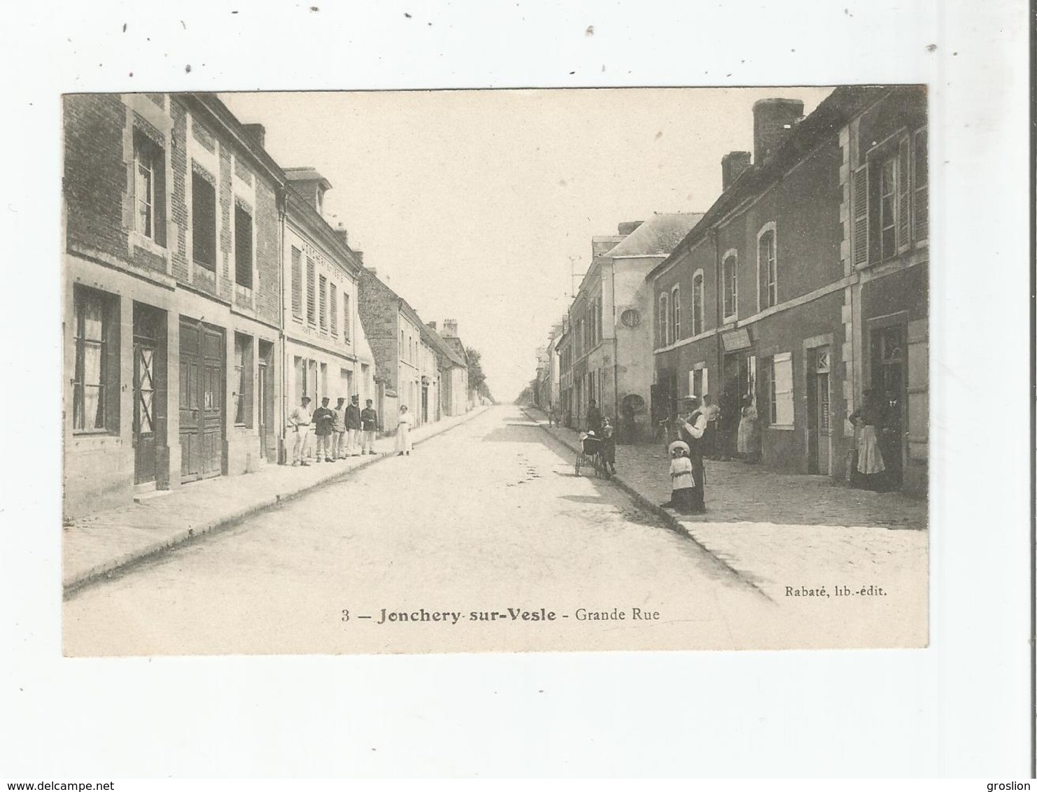 JONCHERY SUR VESLE (MARNE) 3 GRANDE RUE (PETITE ANIMATION) 1917 - Jonchery-sur-Vesle