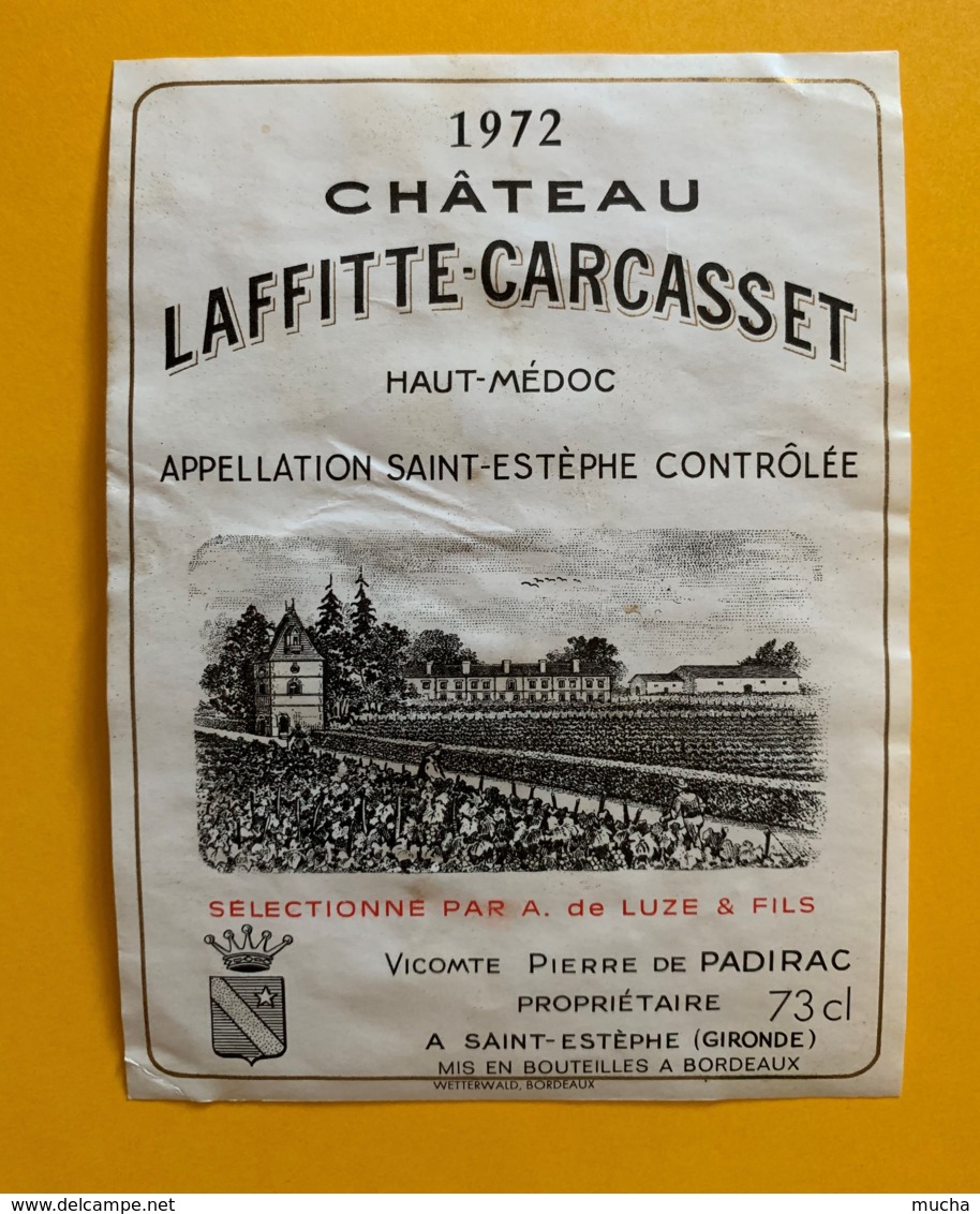 9560 - Château Laffitte-Carcasset  1972 St-Estèphe - Bordeaux