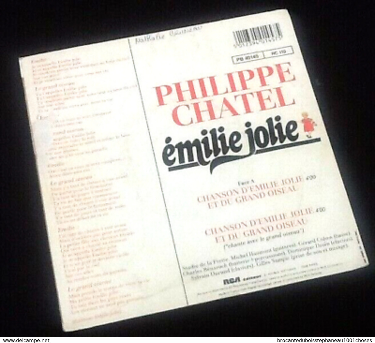 Vinyle 45 Tours Philippe Chatel émilie Jolie  (1985) - Autres - Musique Française