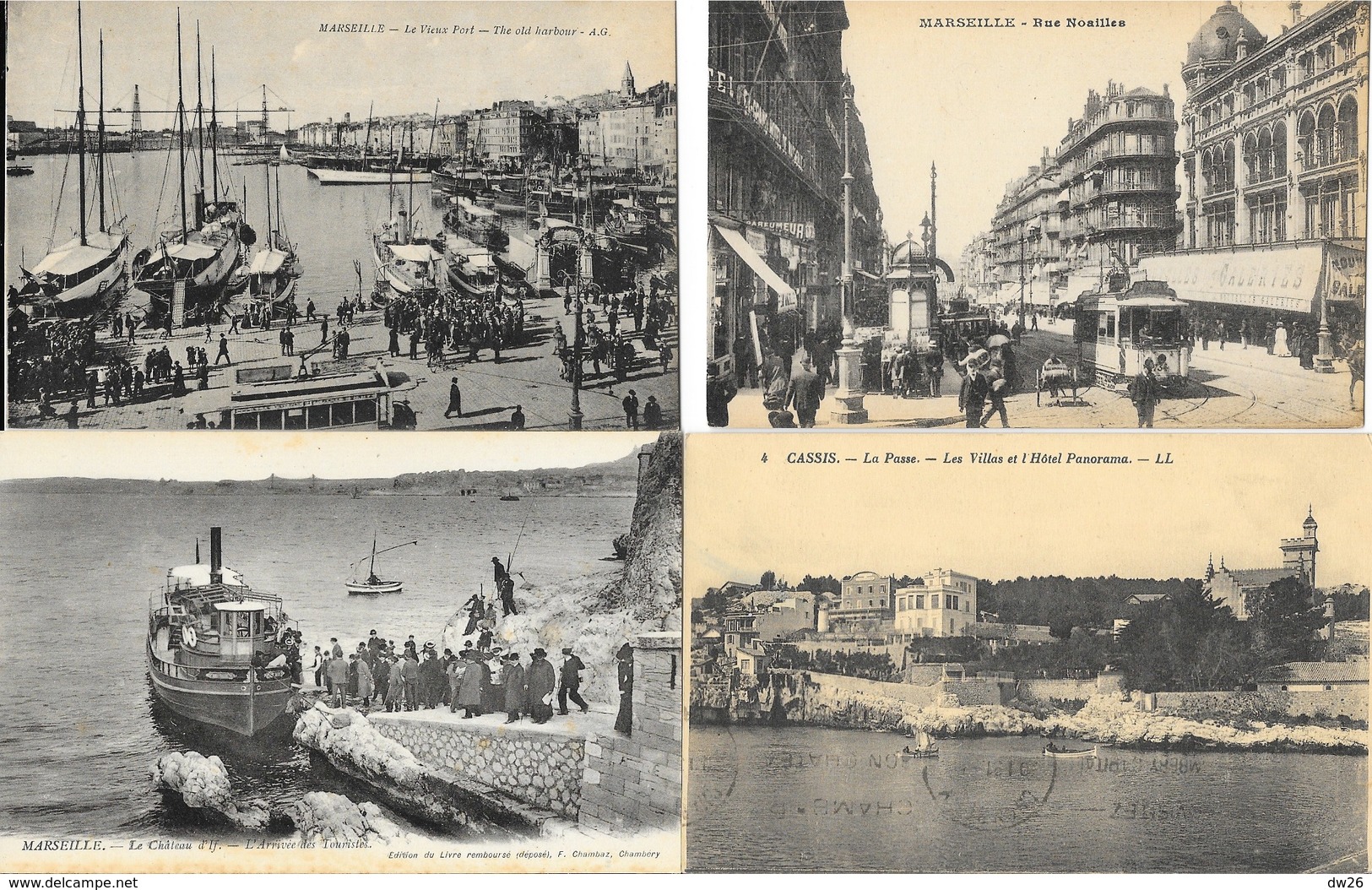 Lot n° 79 de 100 CPA des Bouches-du-Rhône (13) - Marseille, Port, Expositions, Arles, Salon, petites animations...