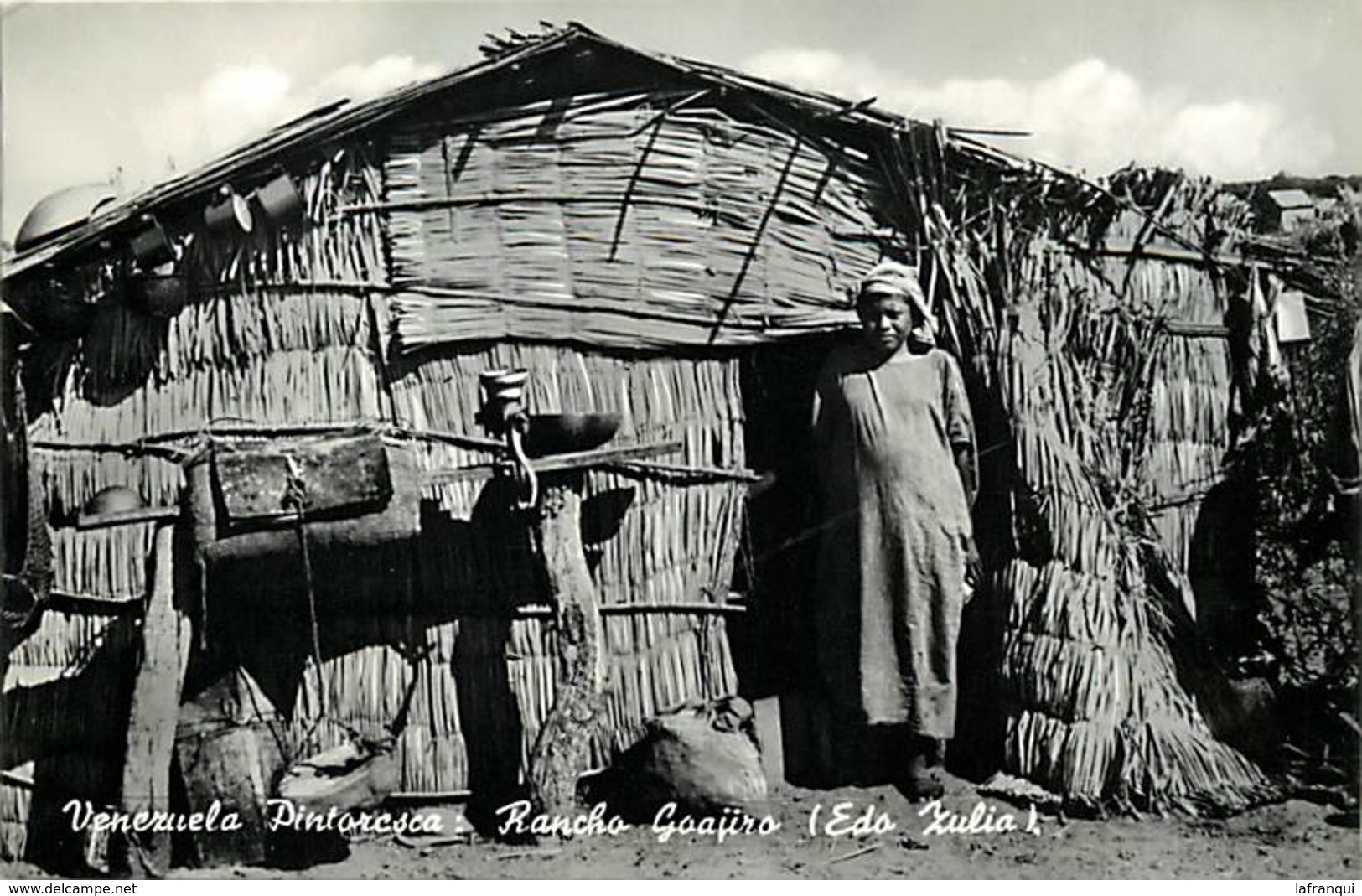 Pays Div -ref P418- Venezuela - Pintorcsca - Rancho Goajiro - Carte Bon Etat - - Venezuela