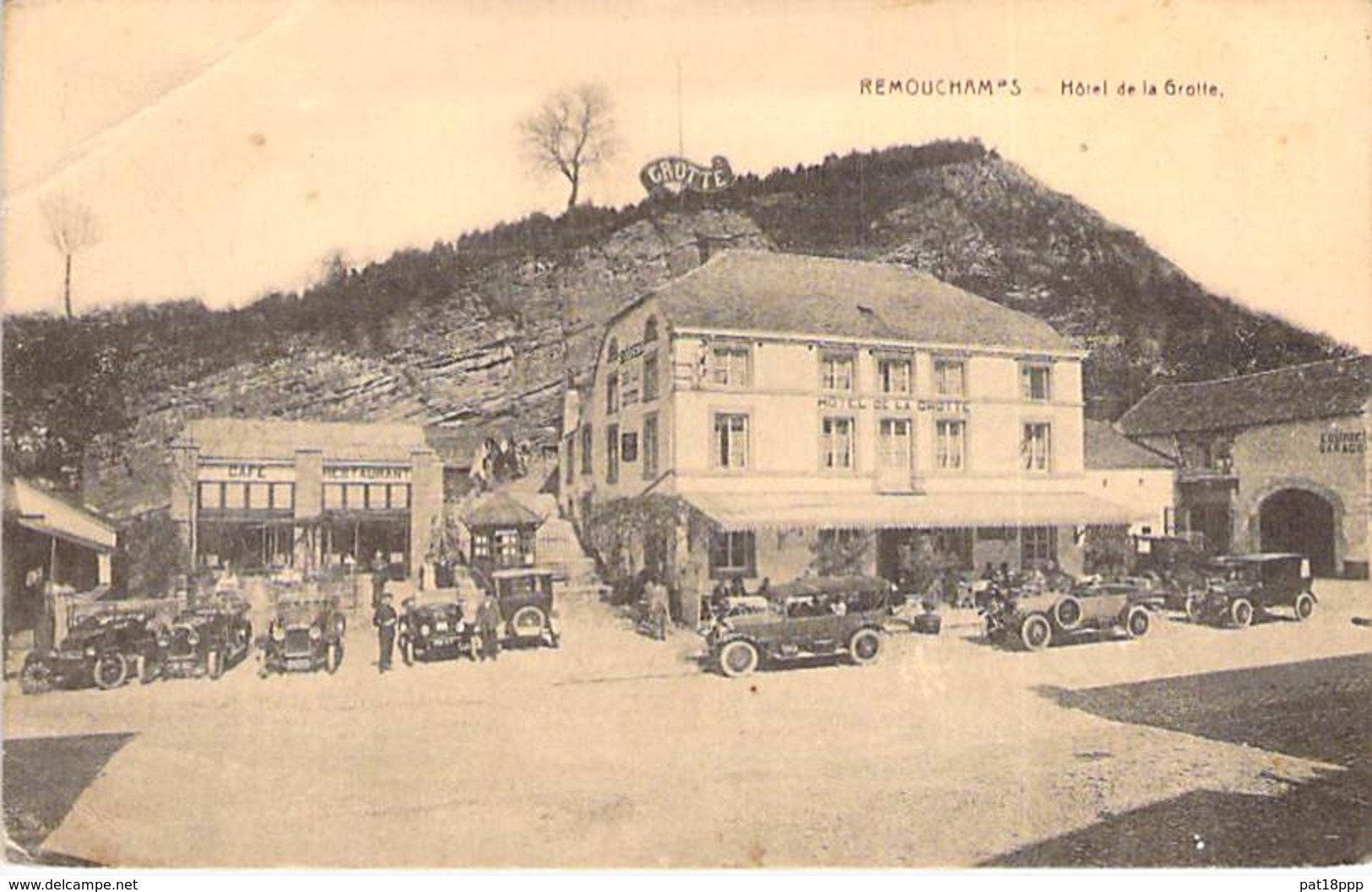 BELGIQUE Belgium ( LIEGE - AYWAILLE ) REMOUCHAMPS : Hotel De La Grotte ( Nombreuses Automobiles ) CPA - - Aywaille