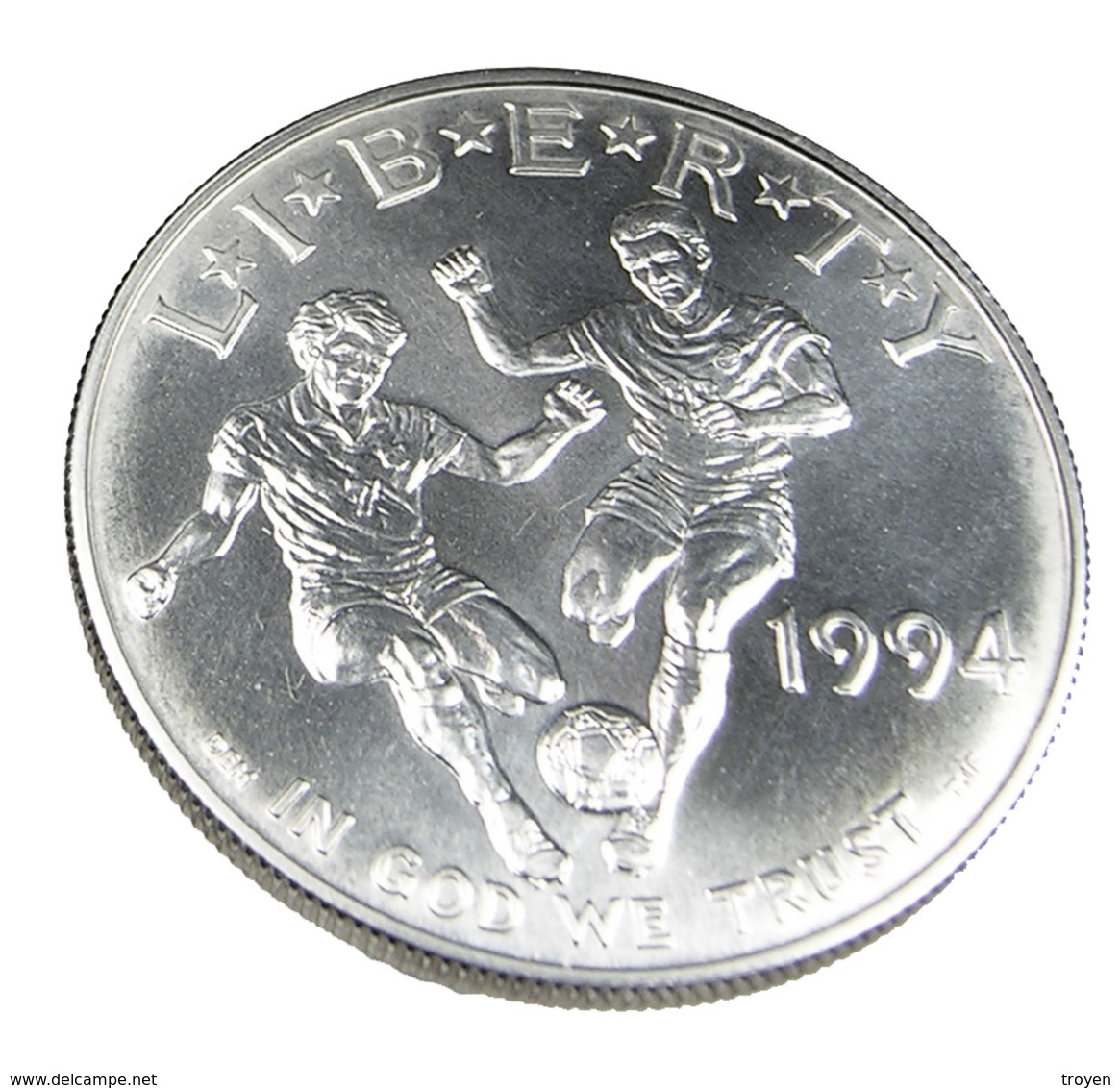 1 Dollar - Coupe Du Monde - Commémoratif - USA - 1994 - Argent 900. - Sup - 26,7 Gr. - - Collections