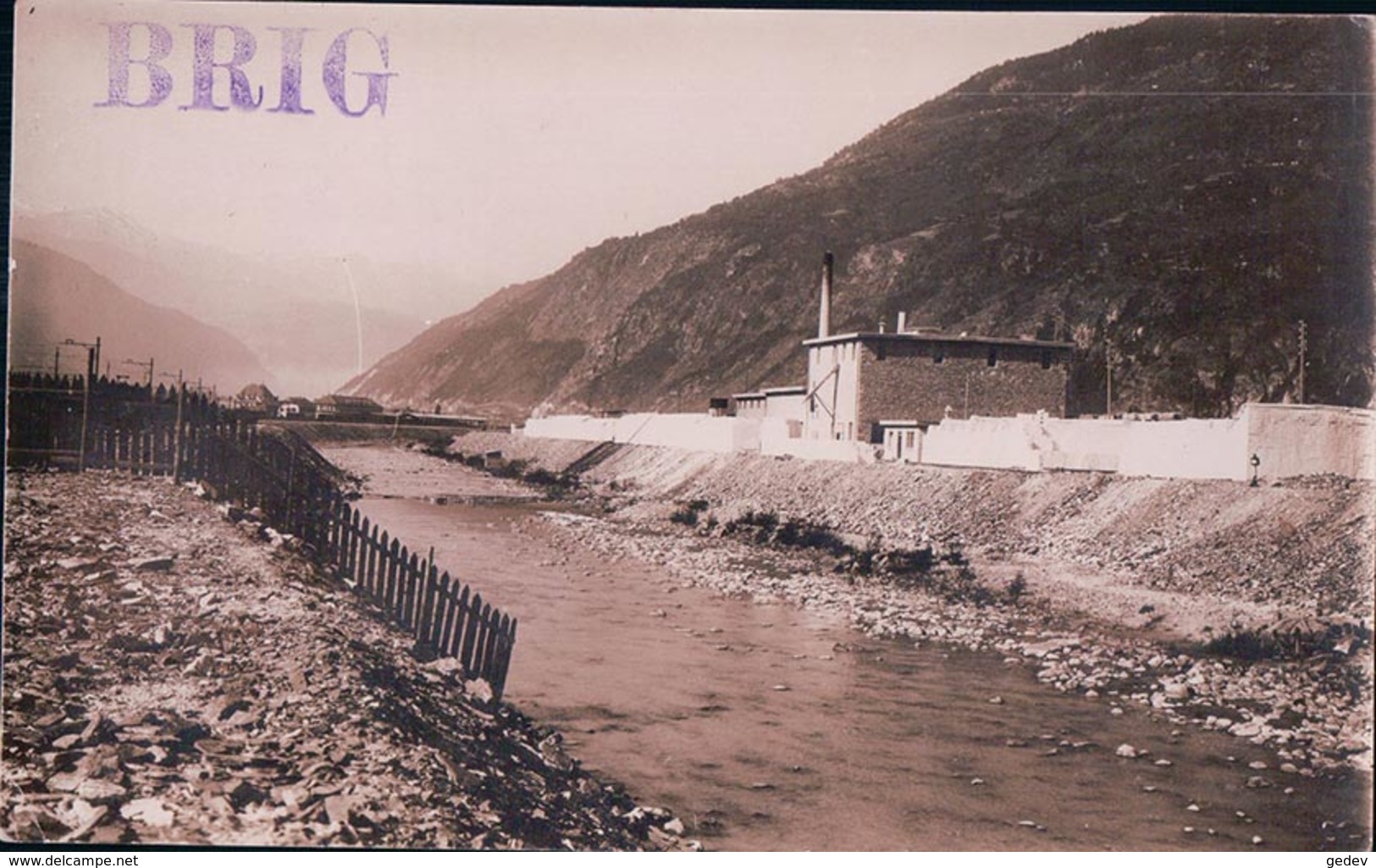 Brig, Usines Au Bord Du Rhône (13.3.16) Petit Pli D'angle - Sonstige & Ohne Zuordnung