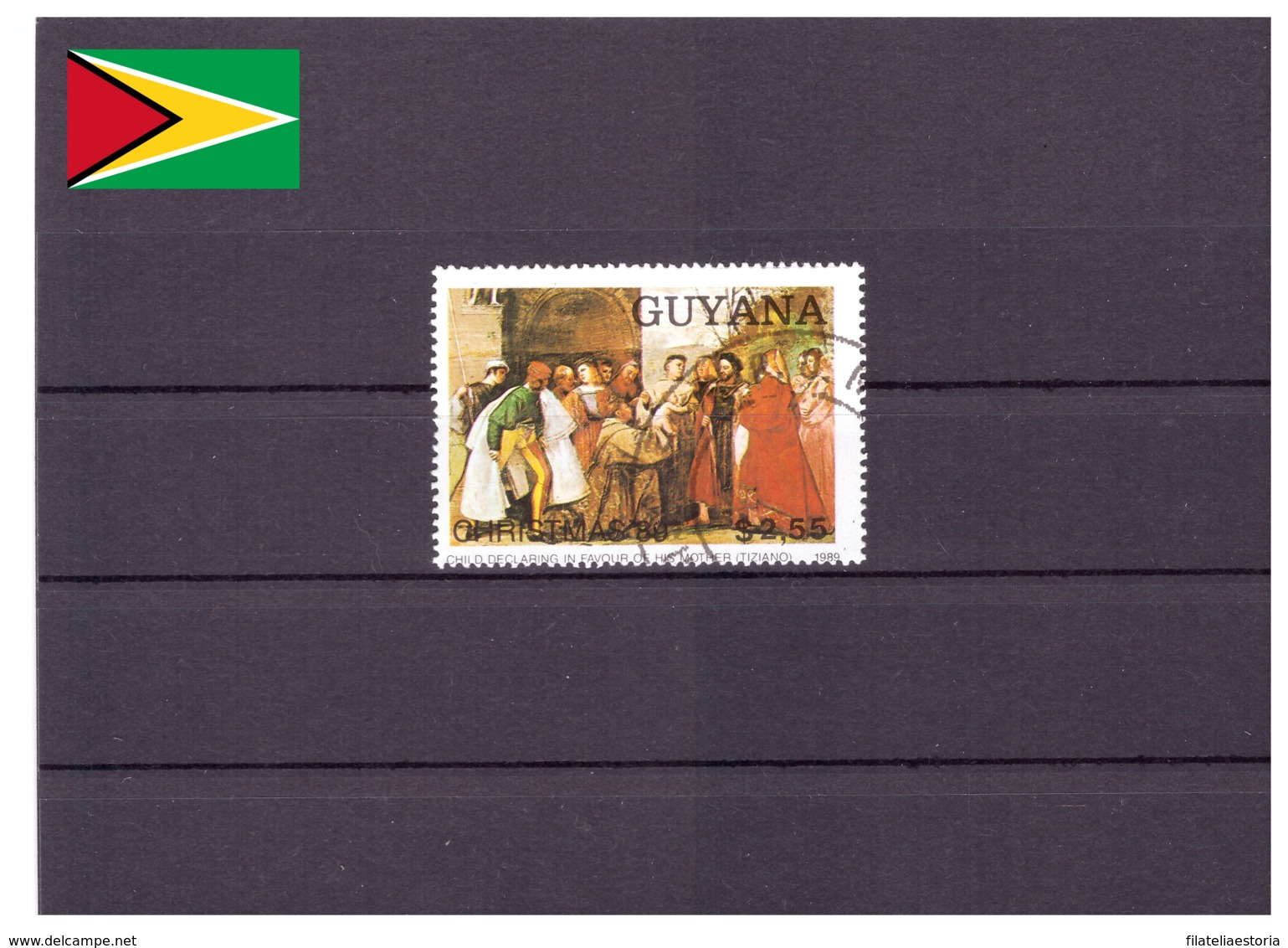 Guyane 1989 - Oblitéré - Noël - Peinture - Michel Nr. 3072 (guy013) - Guyane (1966-...)