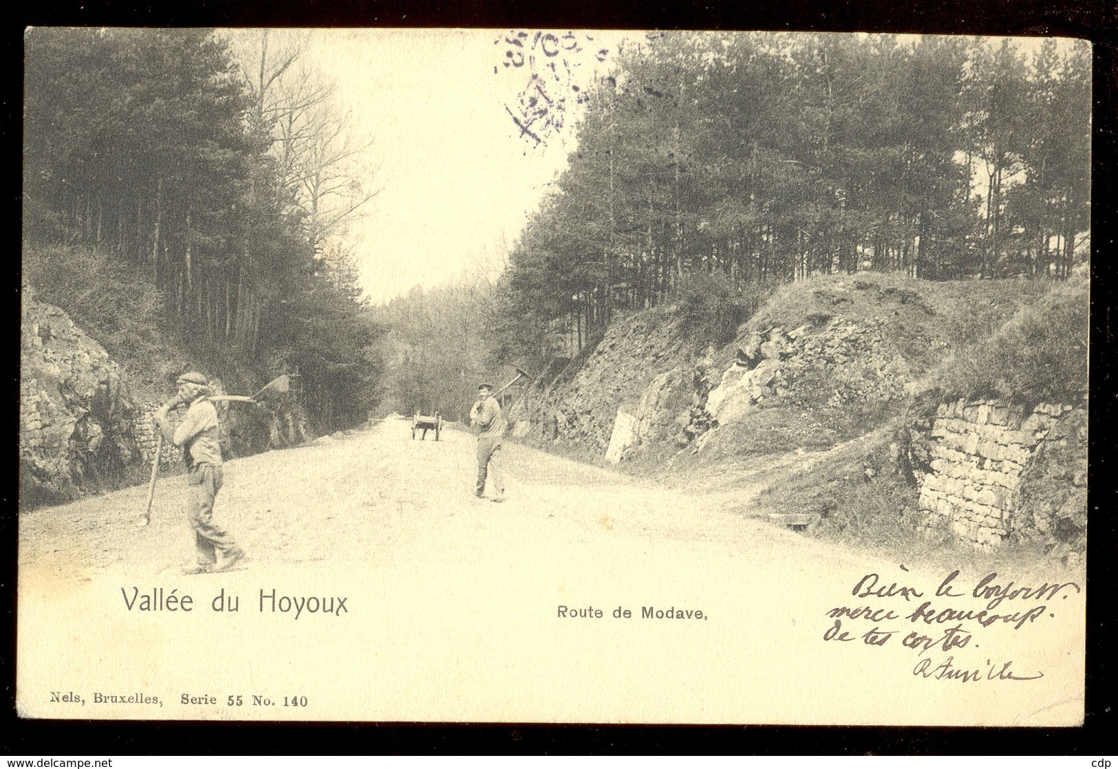 Cpa Route De Modave   1904 - Modave