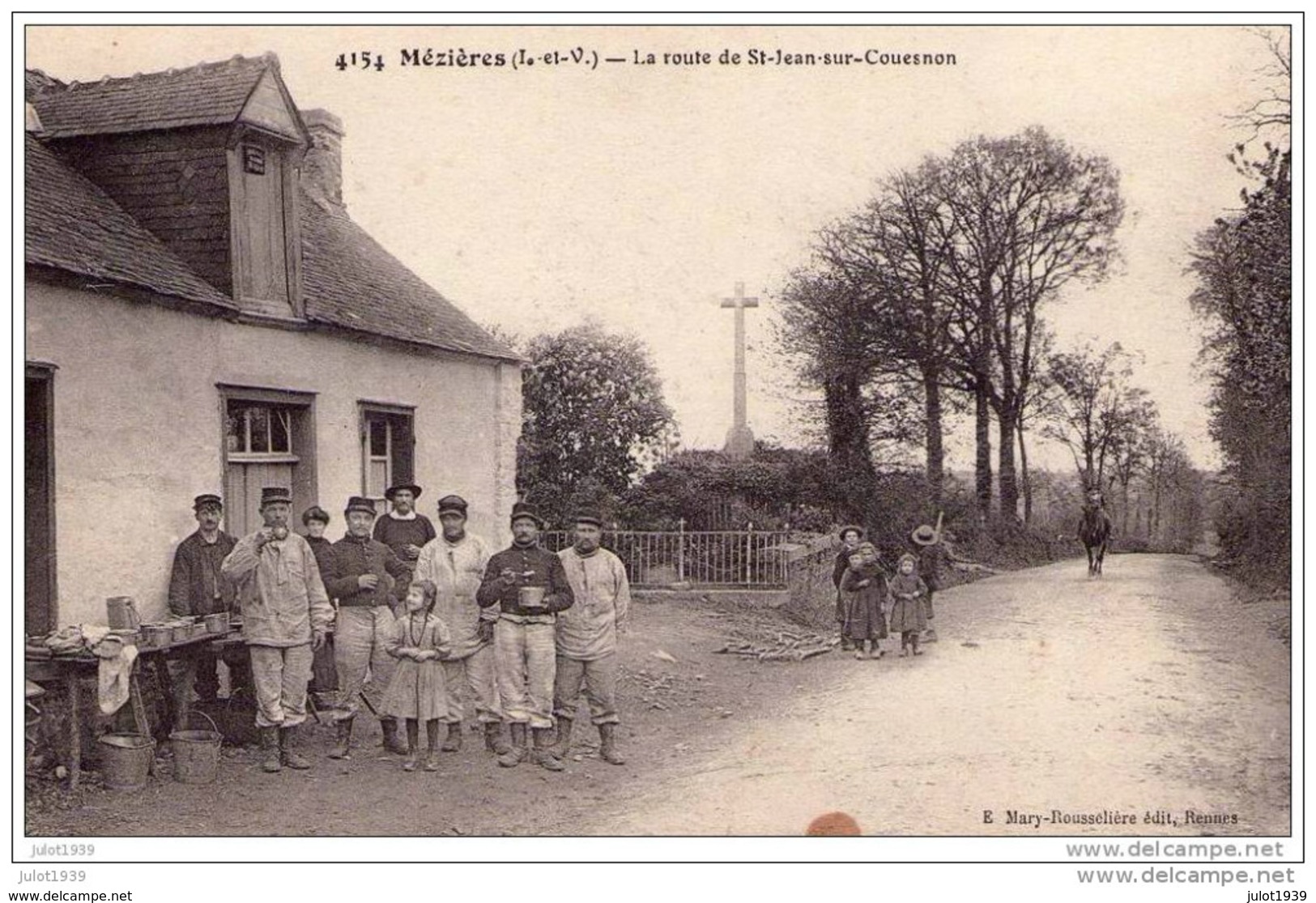 MEZIERES ..-- 35 . ILLE - ET - VILAINE ..-- Route De SAINT - JEAN . 1909 . - Autres & Non Classés