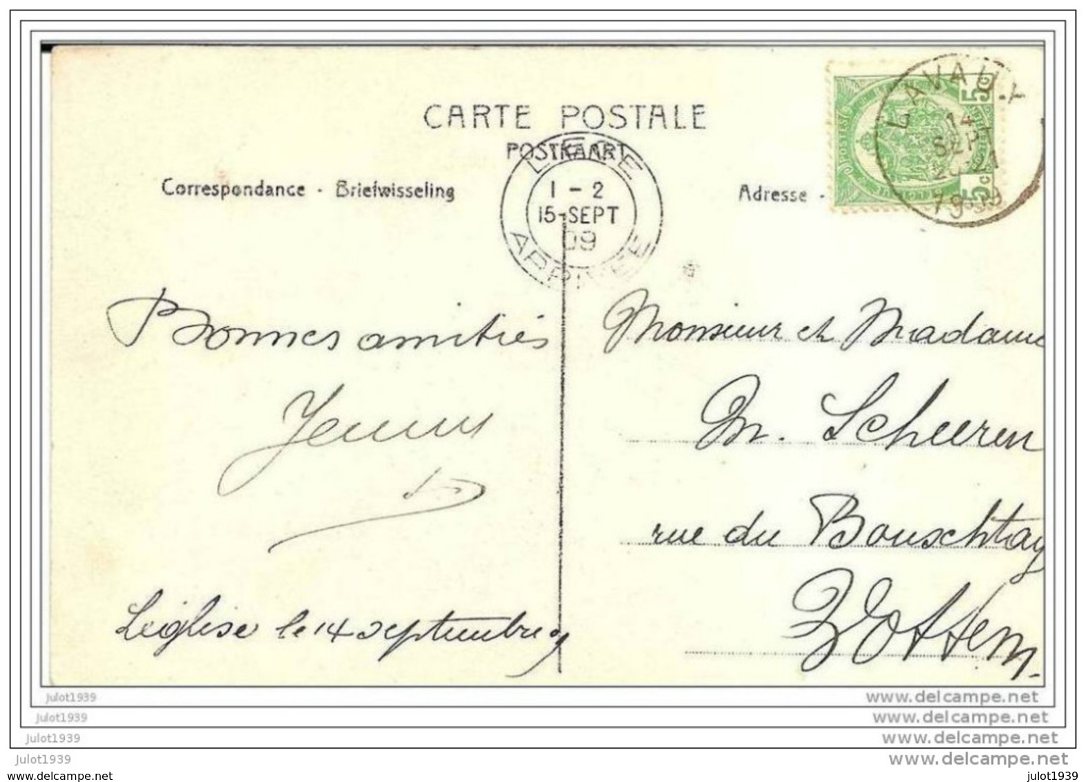 MEZIERES ..-- 35 . ILLE - ET - VILAINE ..-- Route De SAINT - JEAN . 1909 . - Other & Unclassified