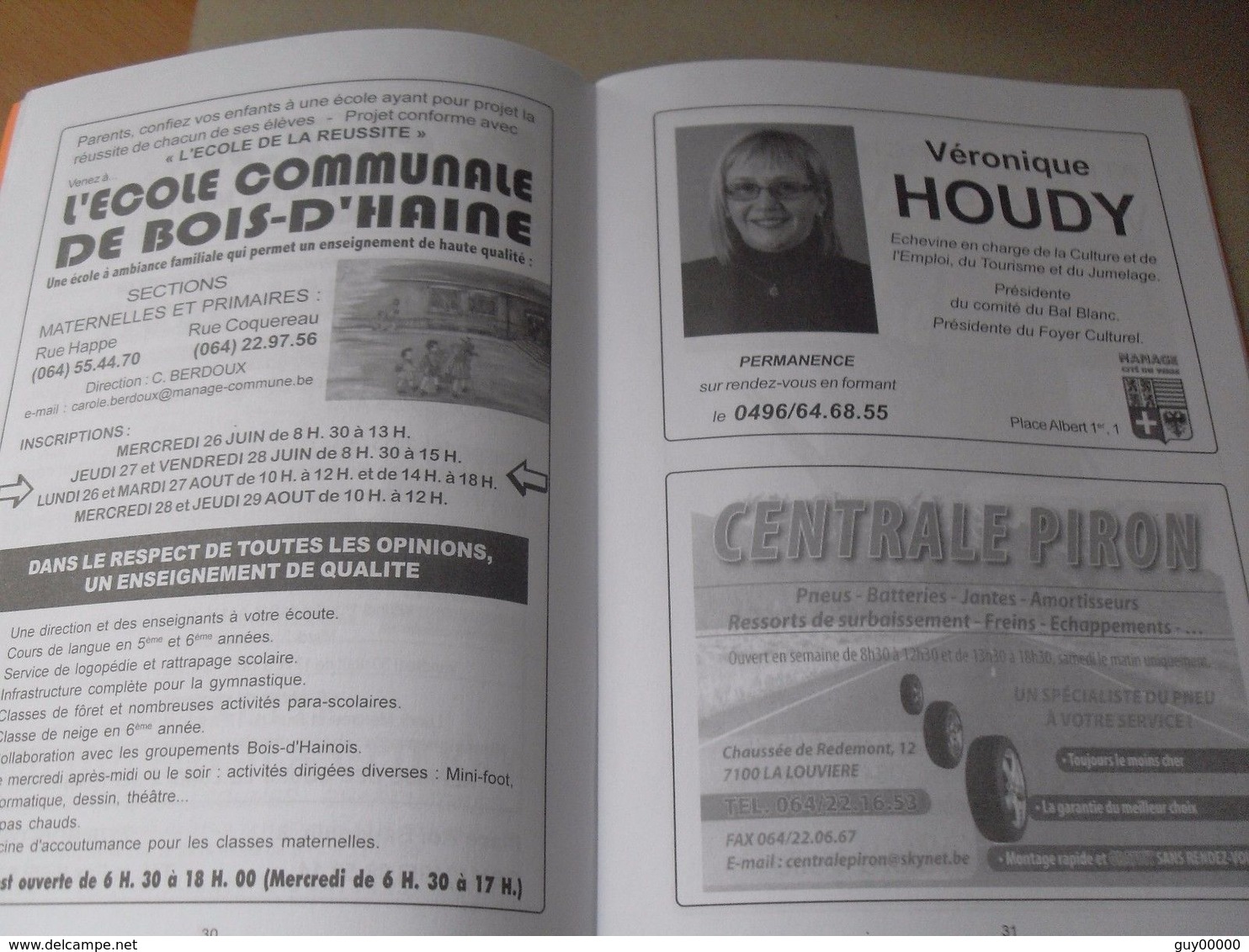 Bois-D'Haine - 2013 - Chaudeau - 74 Pages De Pub De La Région - Non Classés