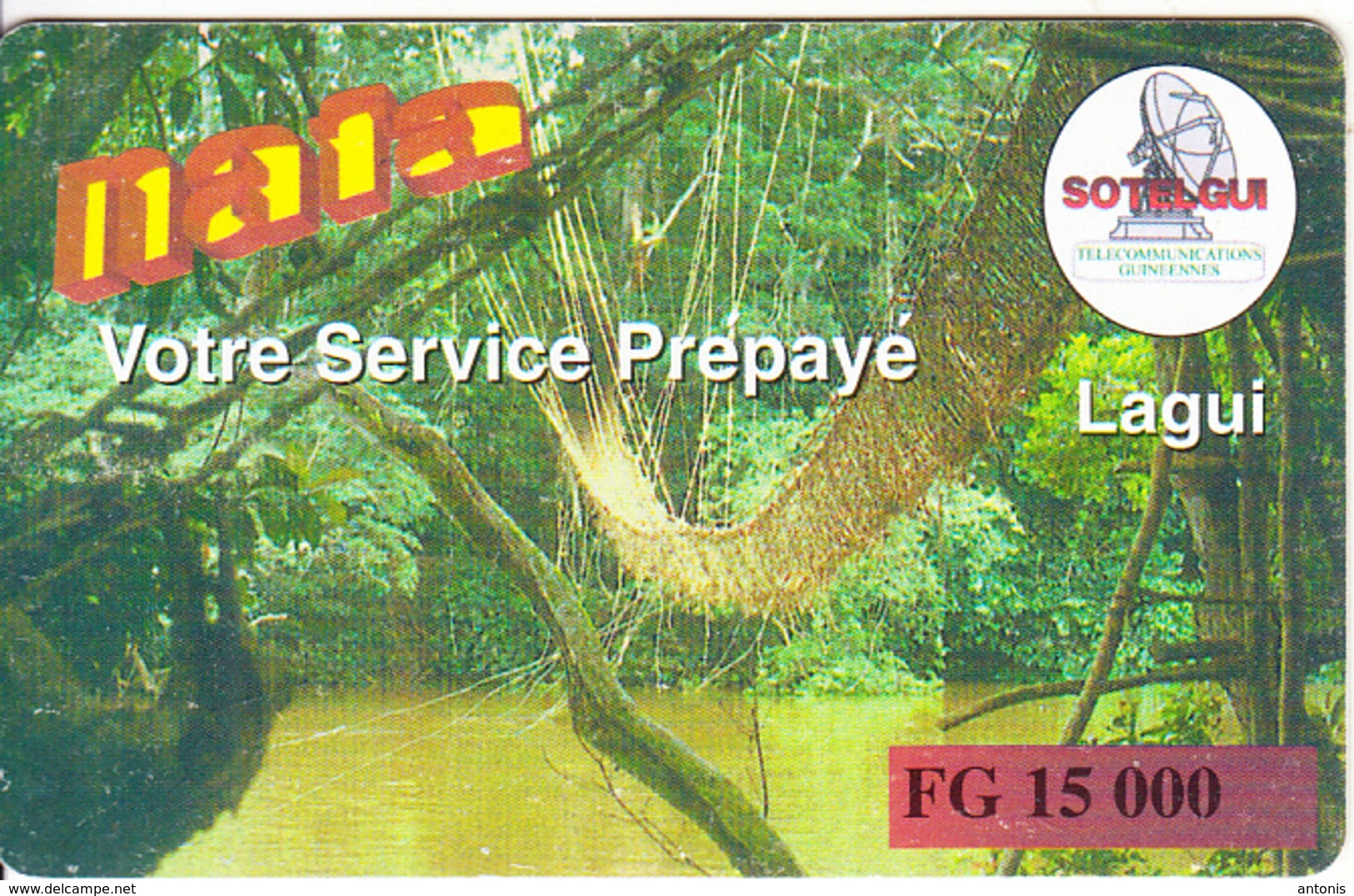 GUINEA - Sotelgui Prepaid Card FG 15000, Used - Guinea