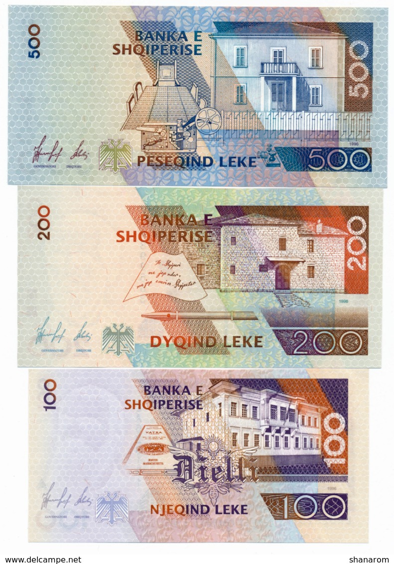 1997 // BANKA E SHQIPERISE // 100/200/500 LEKE // AU - Albanie