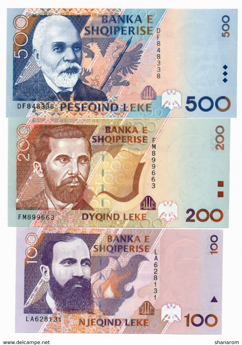 1997 // BANKA E SHQIPERISE // 100/200/500 LEKE // AU - Albanie
