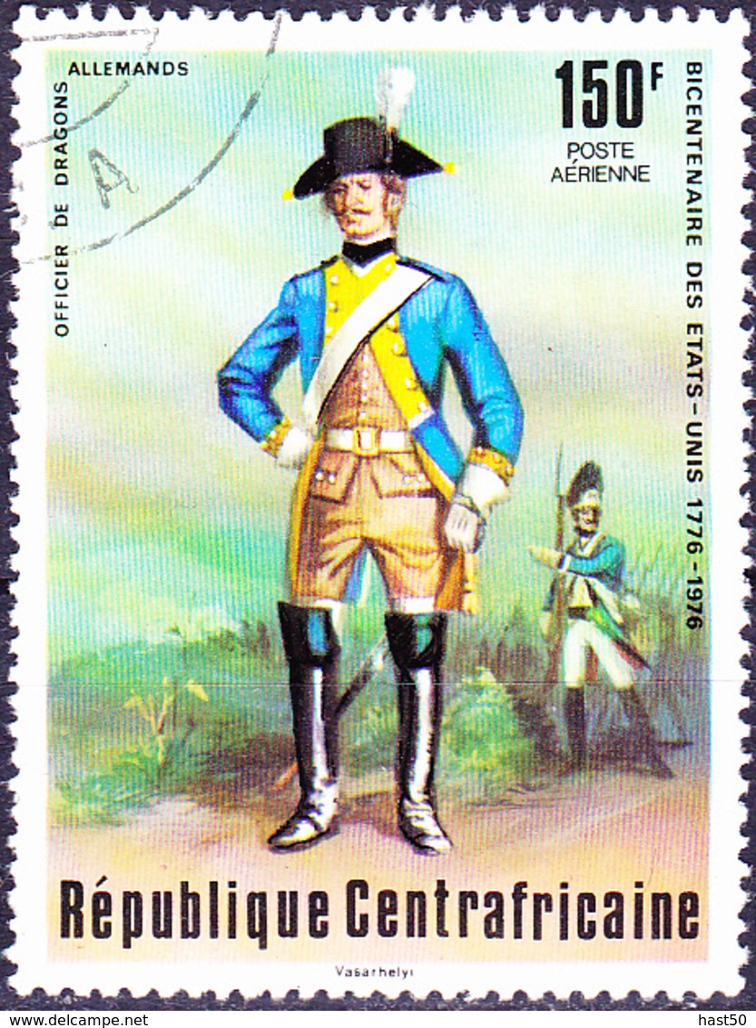 Zentralafrika - 200 Jahre Unabhängigkeit Der USA (Mi.Nr.: 409) 1976 - Gest Used Obl - Centrafricaine (République)