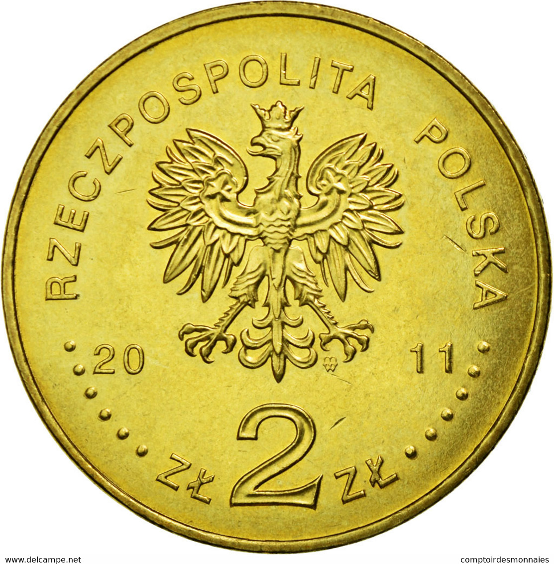 Monnaie, Pologne, Gdynia, 2 Zlote, 2011, Warsaw, TTB+, Laiton, KM:783 - Pologne