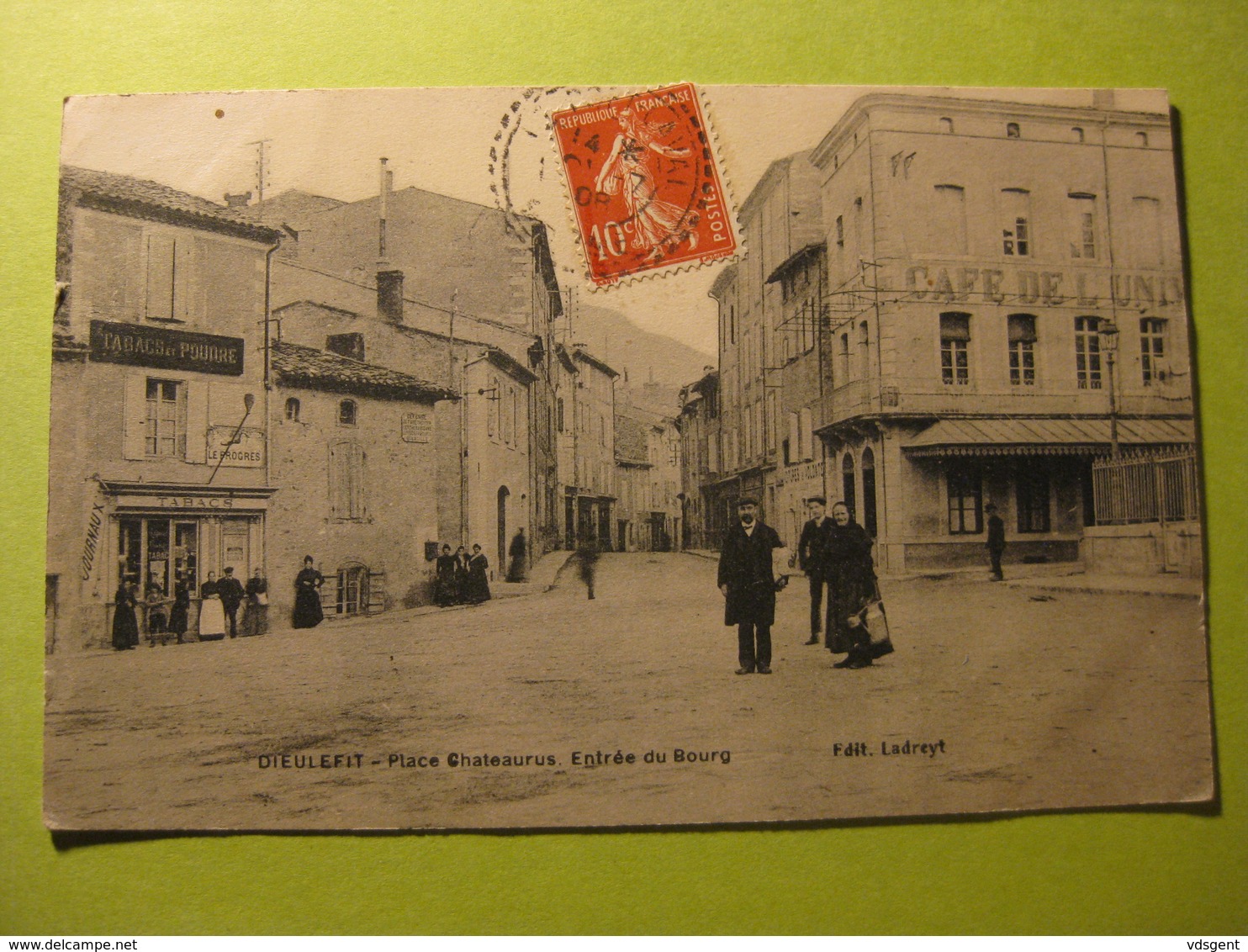 DIEULEFIT - ENTREE DU BOURG 1908 ( Scan Recto/verso ) - Dieulefit