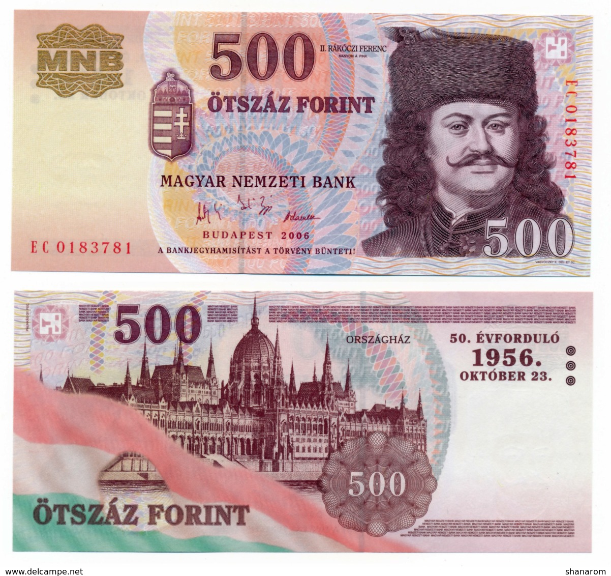 2006 // MAGYAR NEMZETI BANK // Commemorative Bill // 500 Forint // UNC - Hongarije