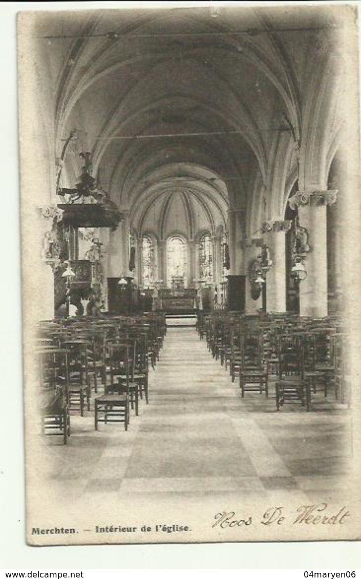 -*1 X MERCHTEN       * -""Intérieur De L'église  ""- - Halle