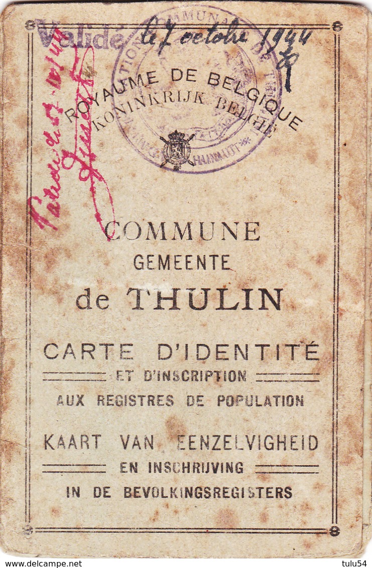 Commune De Thulin  Carte D'identité - Collections