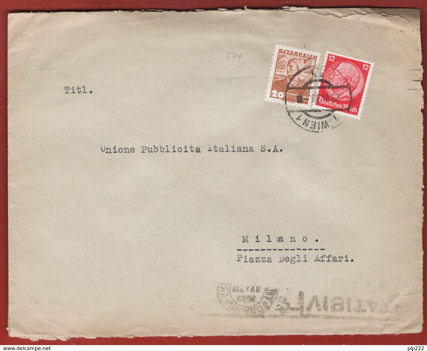 Germania Reich 1938 4 Letter Mixed Postage Germany/Austria VF/F - Storia Postale