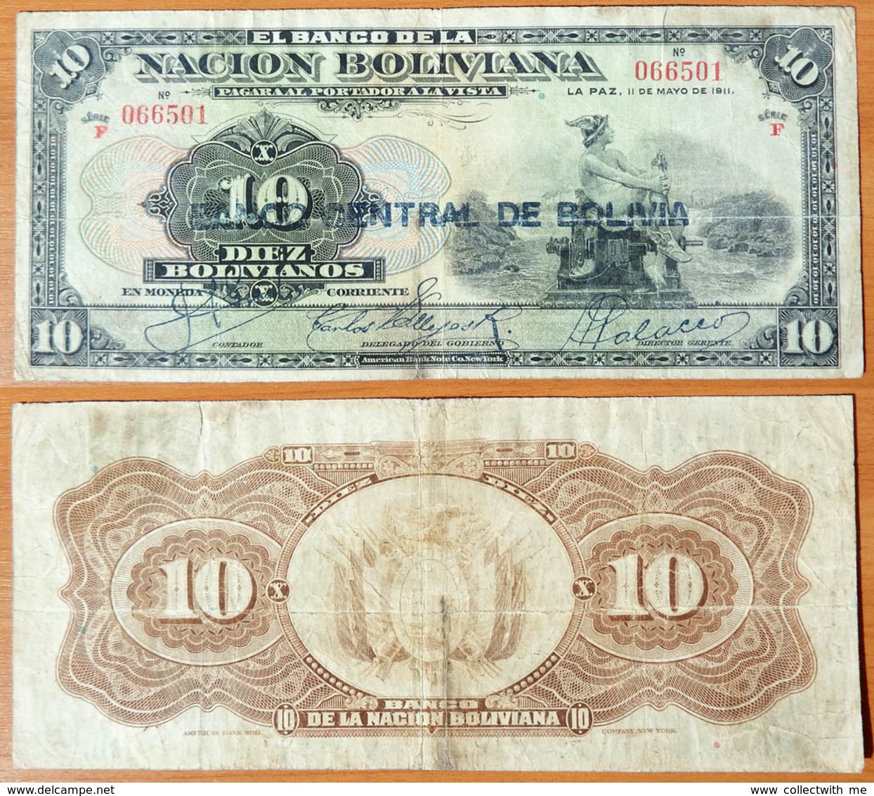 Bolivia 10 Bolivianos 1929 - Bolivie