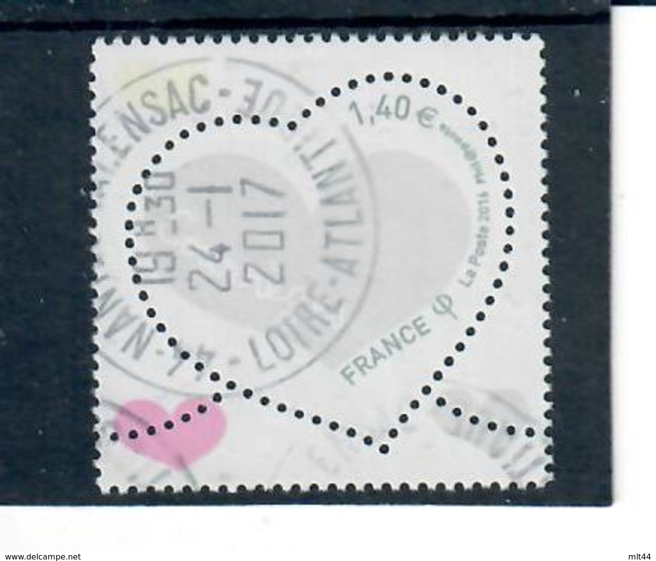 Yt 5125 St Valentin-coeur-courreges--joli Cachet Rond - Gebraucht