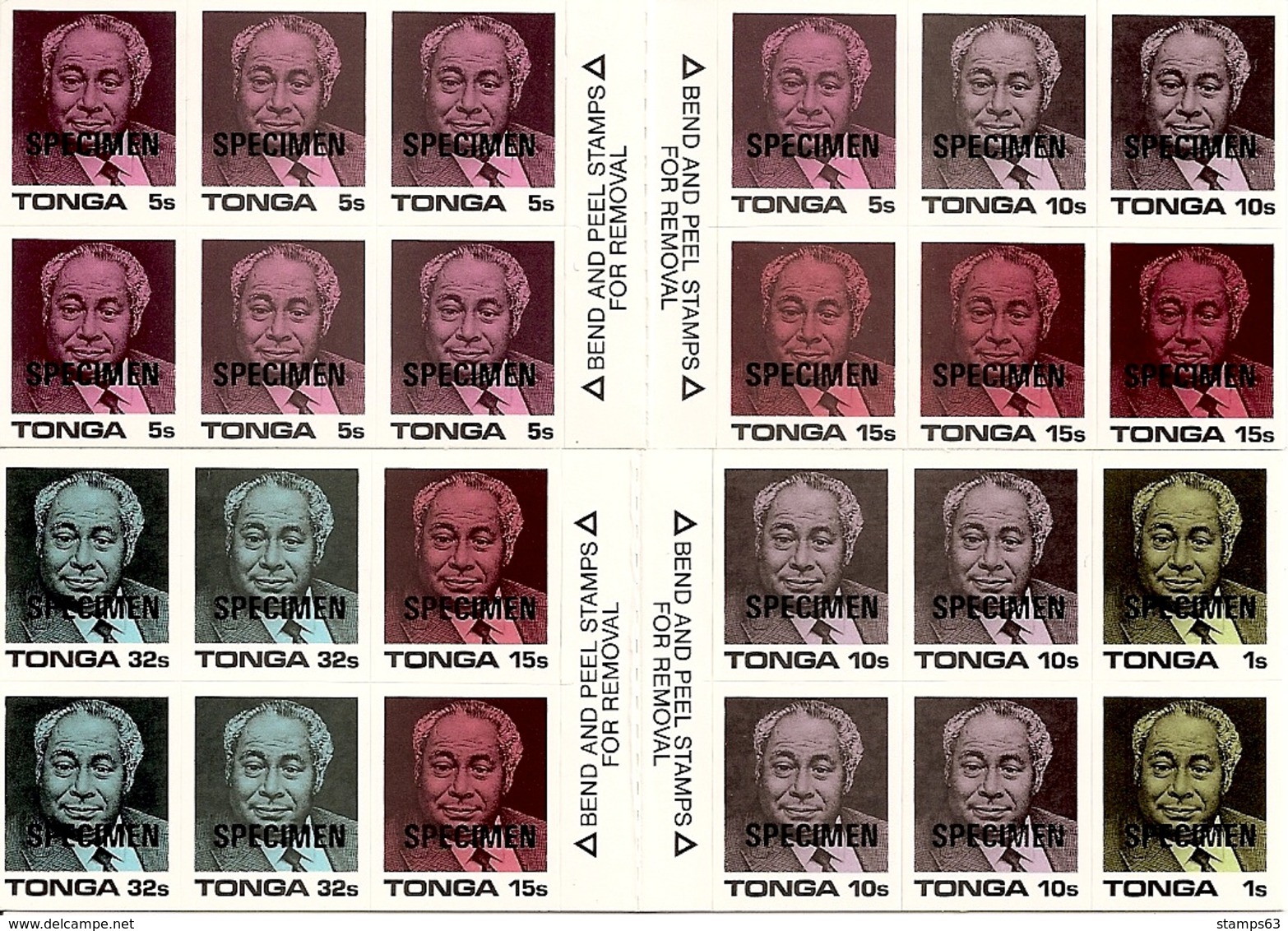 TONGA, 1987, Booklet 1/2, Coronation Taufu'ahau Tupou -SPECIMEN - Tonga (1970-...)