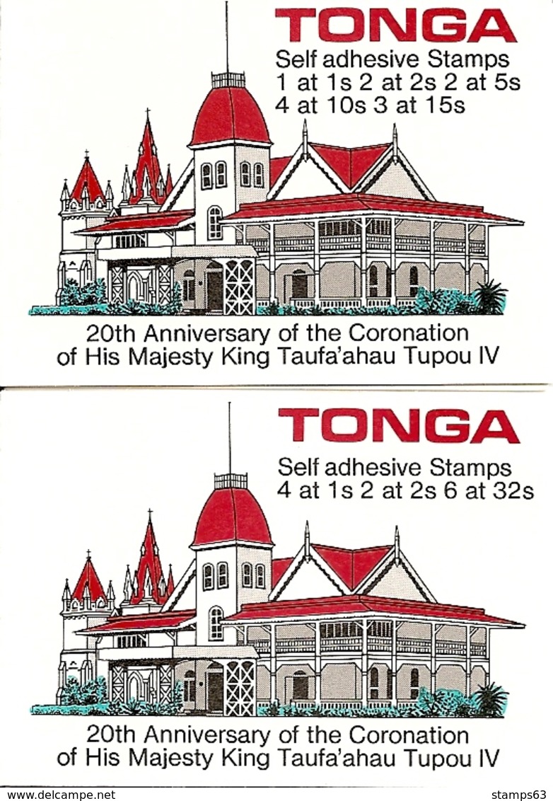TONGA, 1987, Booklet 1a/2a, Coronation Taufu'ahau Tupou - Tonga (1970-...)