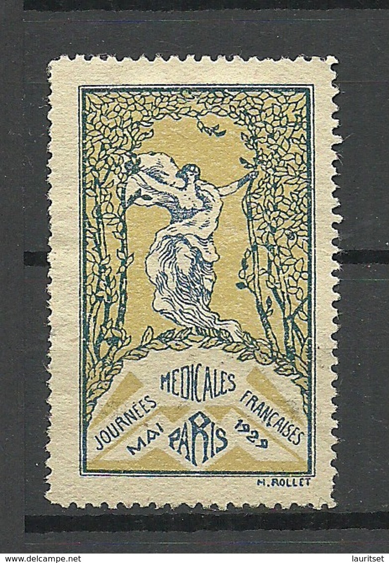 FRANKREICH France 1928 Journees Medicales Francaises Paris Advertising Stamp Vignette (*) - Other & Unclassified