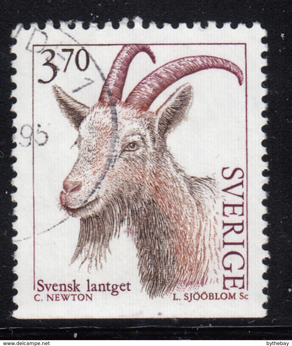 Sweden 1995 Used Scott #2050 3.70k Goat - Oblitérés