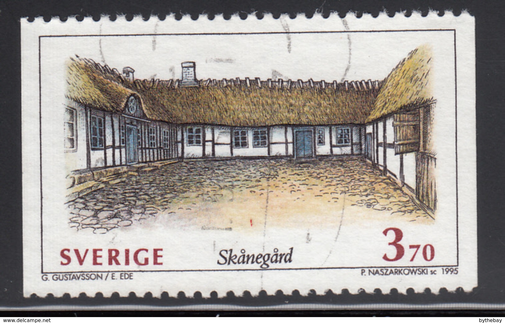 Sweden 1995 Used Scott #2111 3.70k Farmhouse Courtyard - Oblitérés