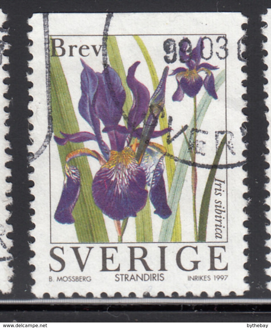 Sweden 1997 Used Scott #2227 (5k) Iris Sibirica Garden Flowers - Oblitérés