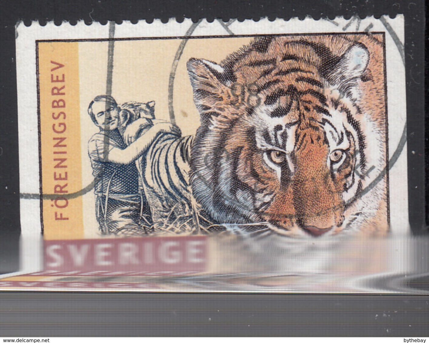 Sweden 1998 Used Scott #2261 (3.50k) Jan Lindblad, Tigers - Oblitérés