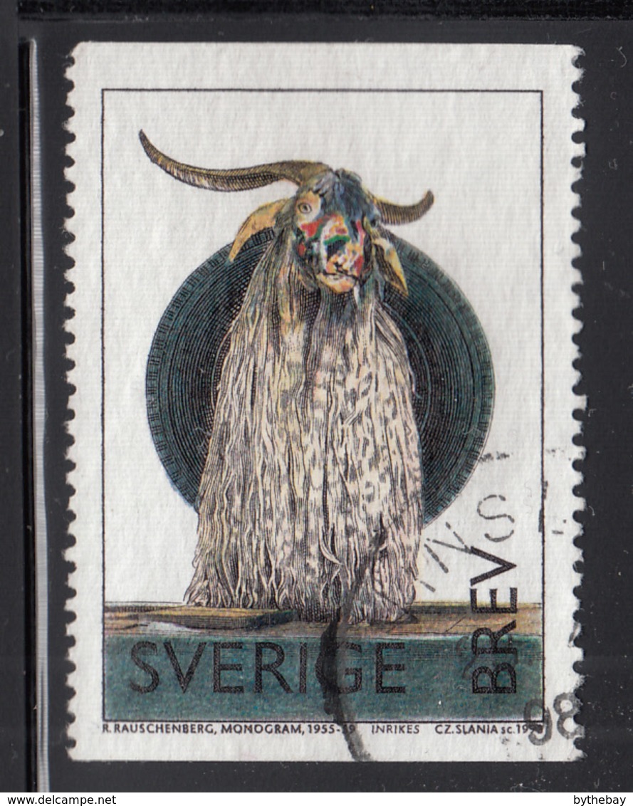 Sweden 1998 Used Scott #2265 (5k) Monogram By Robert Rauschenberg - Oblitérés