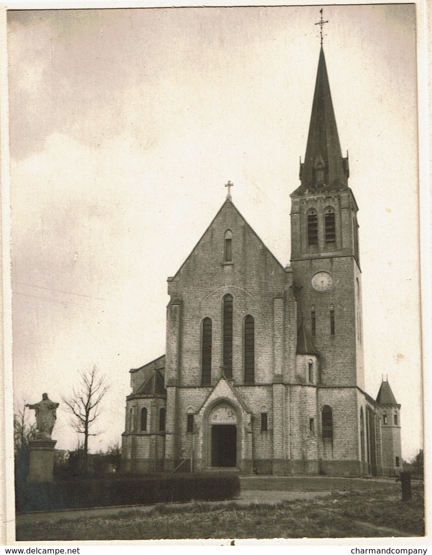 Photo De L'Eglise De Chenois Sur Menu 1946 - Abbé Pierre Oudewater - 4 Scans - Waterloo