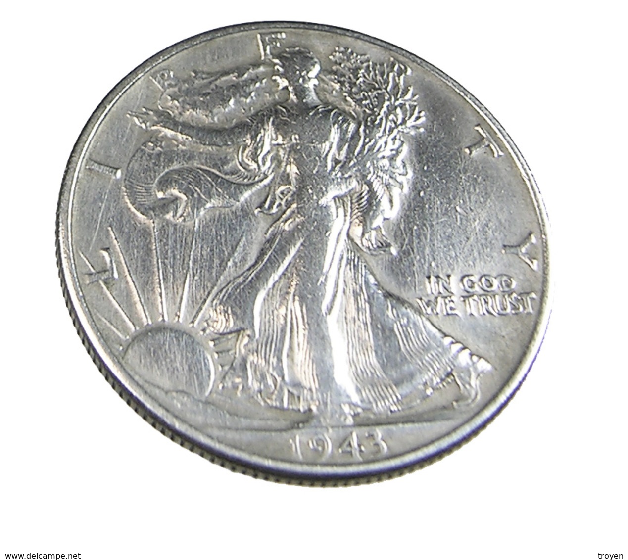 1/2 Dollar - USA - Walking Liberty - 1943 - Argent. -  TTB - - Collections