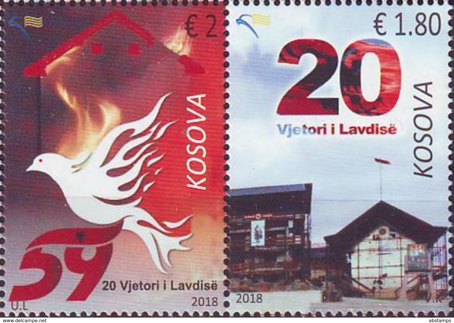 Kosovo Stamps 2018. 20th Anniv Glory Of Liberation. Bird, Pigeon, Dove. Set MNH - Kosovo