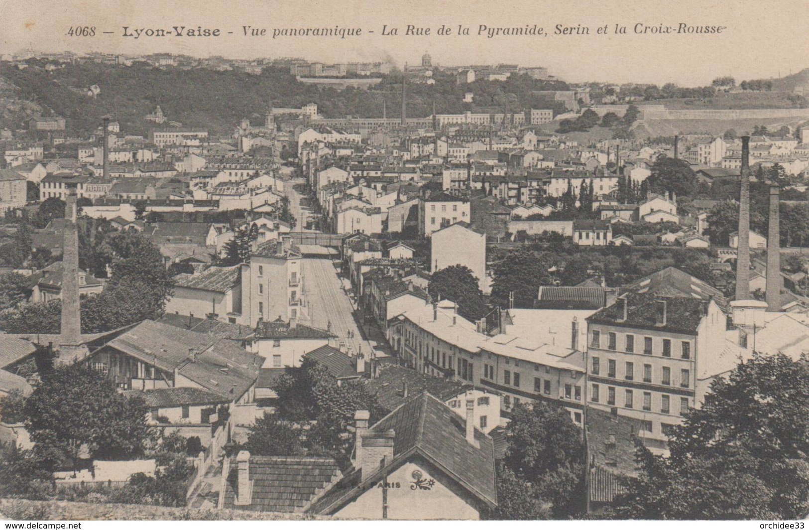 CPA Lyon-Vaise - Vue Panoramique - La Rue De La Pyramide, Serin Et La Croix-Rousse - Other & Unclassified