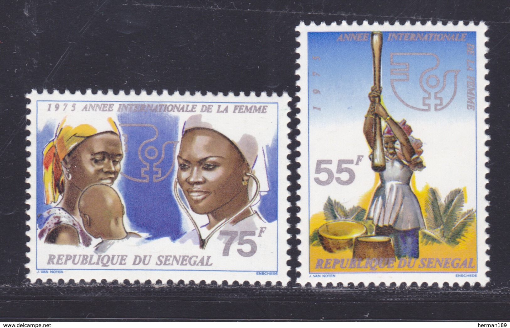 SENEGAL N°  417 & 418 ** MNH Neufs Sans Charnière, TB (D8180) Animaannée Internationale De La Femme -1975 - Senegal (1960-...)