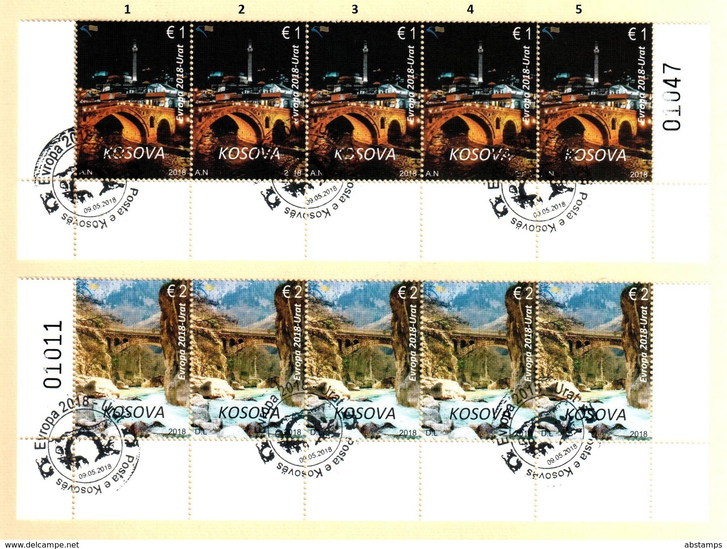 Kosovo Stamps 2018. Europa CEPT: Bridges. CTO Set MNH. You Can Choose One - Kosovo