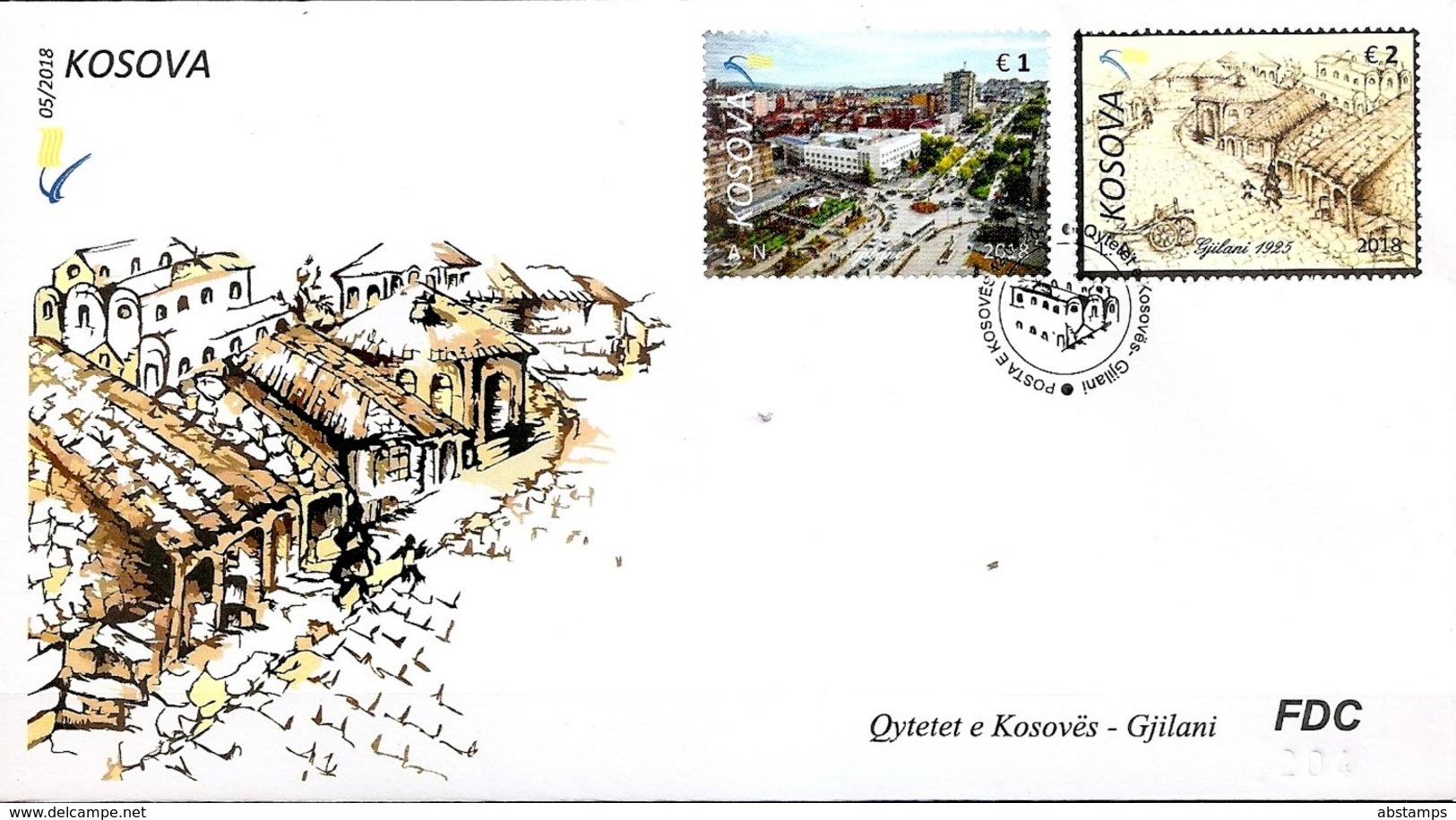 Kosovo Stamps 2018. Gjilani - Cities Of Kosova. FDC Set MNH - Kosovo
