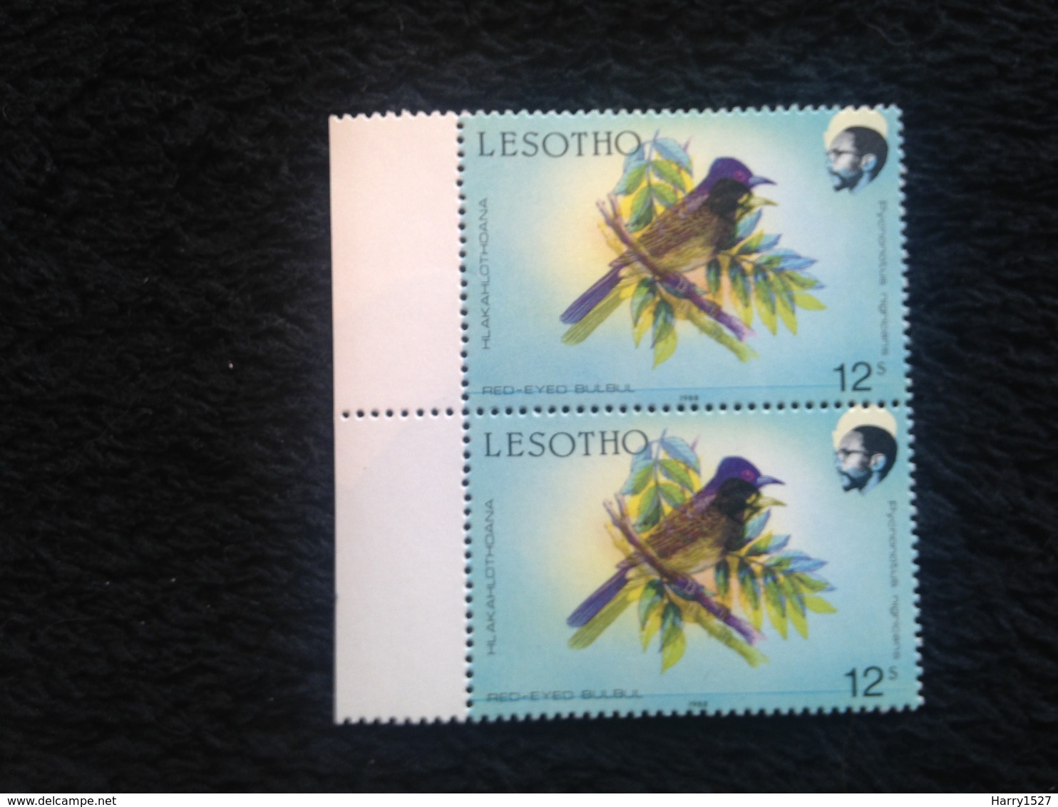 Lesotho  1987 12s Birds Defin  Unmounted Mint - Lesotho (1966-...)