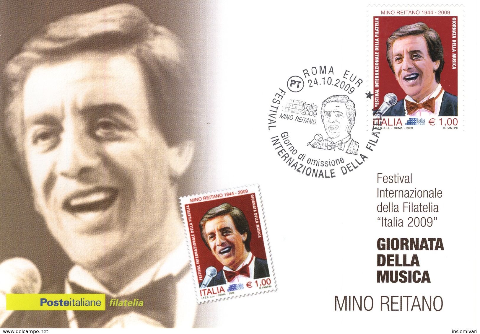 Repubblica Italiana 2009 FDC Cartolina Postale Giornata Della Musica. - FDC