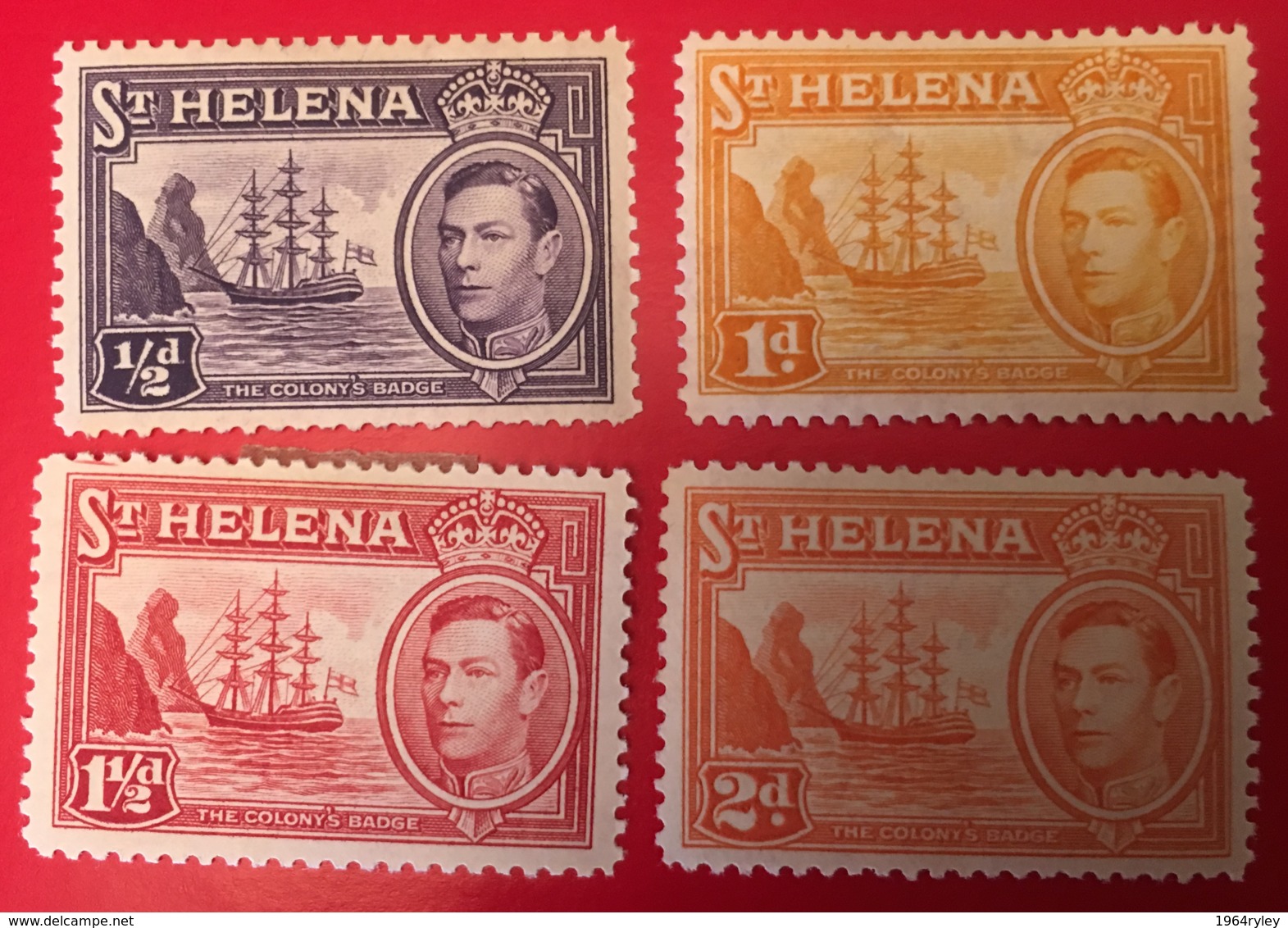 ST. HELENA - MH*  - 1938-1940  - # 118, 119A, 120, 121 - Sainte-Hélène