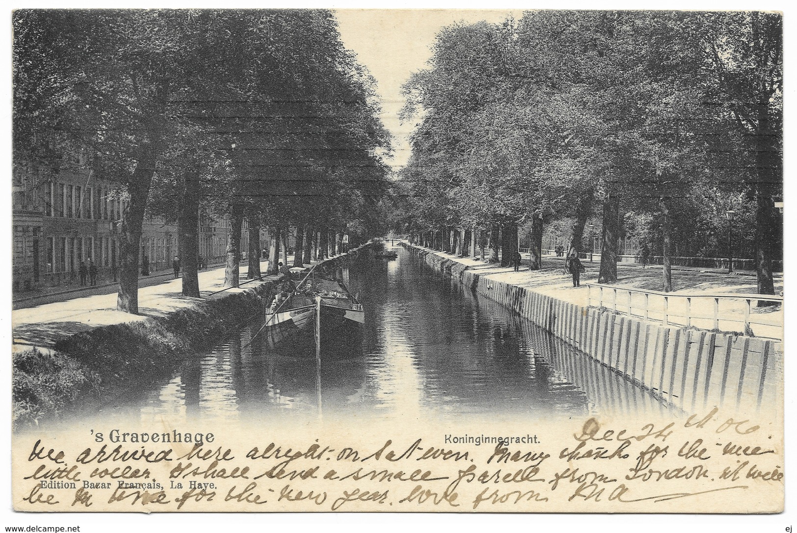 's-⁠Gravenhage Koninginnegracht Postmark 1906 - Edition Bazar Français - Den Haag ('s-Gravenhage)