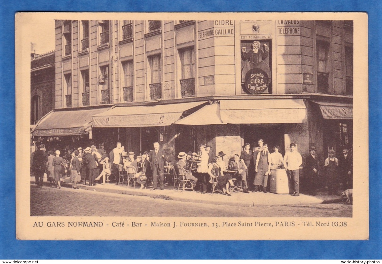 CPA - PARIS - Café Au Gars Normand - Belle Terrasse - Maison J. Fournier - Cidre De Normandie - Arrondissement: 13