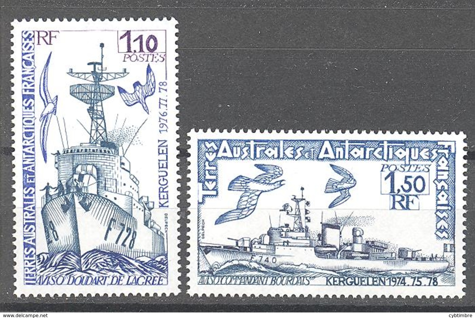 Terres Australes Et Antarctiques Françaises (TAAF) : Yvert N° 79/80**; MNH - Nuovi