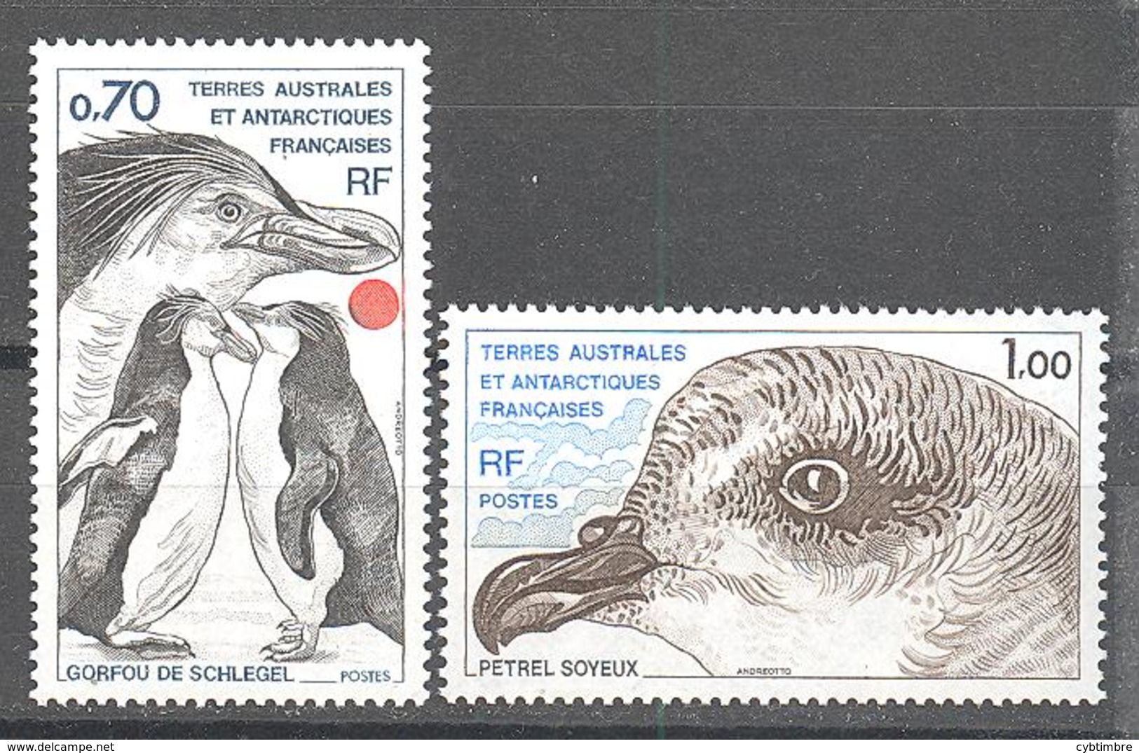 Terres Australes Et Antarctiques Françaises (TAAF) : Yvert N° 81/82**; MNH - Unused Stamps