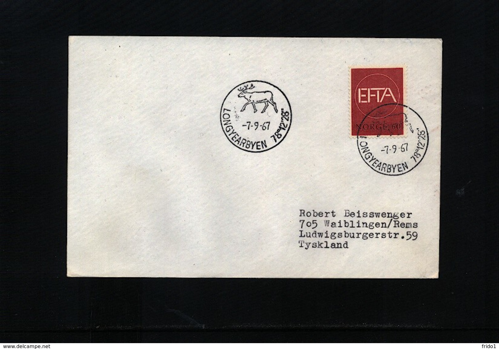 Norway 1967 Spitzbergen / Svalbard Interesting Cover - Scientific Stations & Arctic Drifting Stations